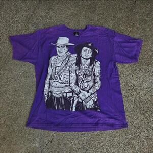 Vtg Y2k UPPER PLAYGROUND 2 Waynes John Wayne Lil Wayne Streetwear T Shirt XL